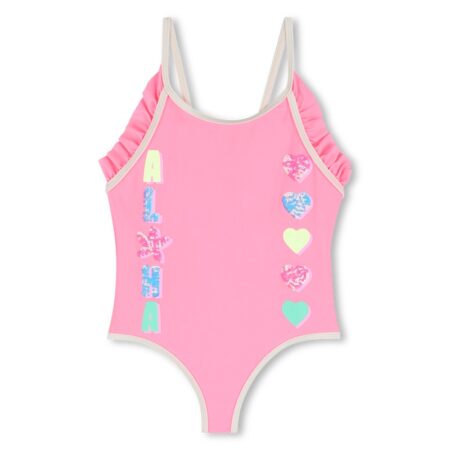 MAILLOT BAIN 1 PIECES ROSE/U21966