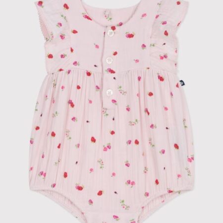 BARBOTEUSE GAZE DE COTON ROSE/A0F150