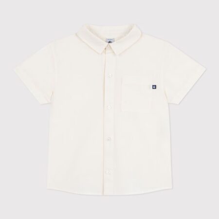 CHEMISE MANCHE COURTE LIN/A0F0H