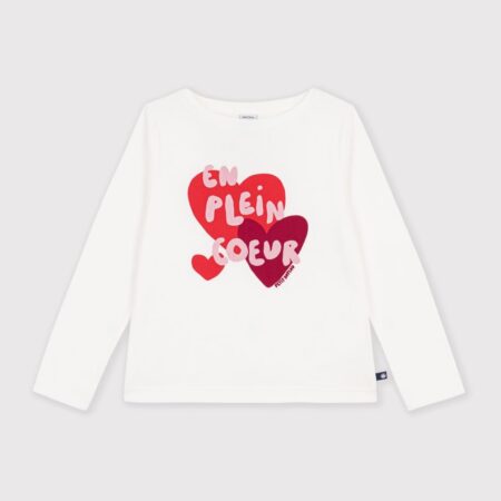 TEE SHIRT MOTIF COEURS FILLE/A0GW0