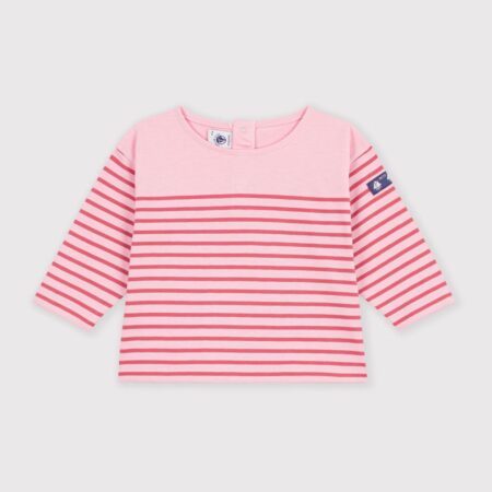 TEE SHIRT MARINIERE ROSE/A0H0T
