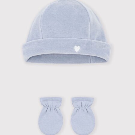 LOT BONNET ET MOUFLES BLEU/A0G9Q
