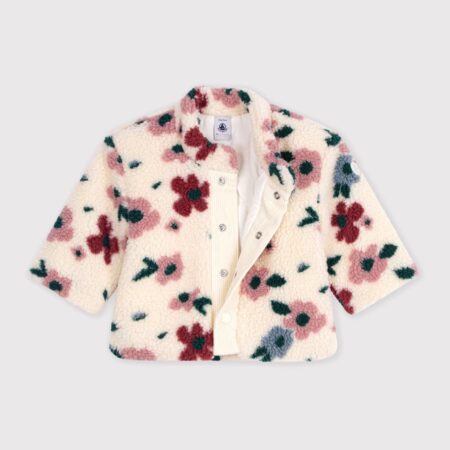 VESTE SHERPA A FLEURS/A0GJL