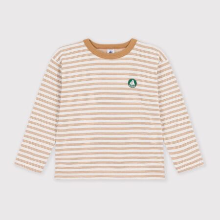 TEE SHIRT RAYURE LATTE/A0GVH