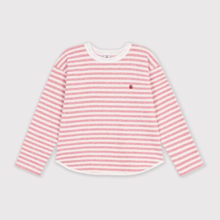 TEE SHIRT MARINIERE ROSE/A0GW1
